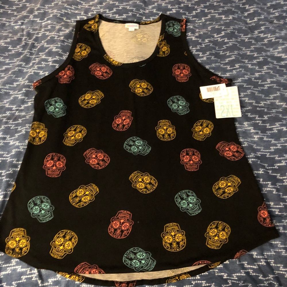 LuLaRoe skull tank NWT 2X